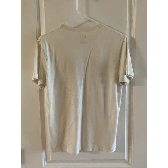 Uniqlo UT Mens Hokusai Blue Art Graphic T Shirt Size Small Crewneck White - Picture 4 of 10